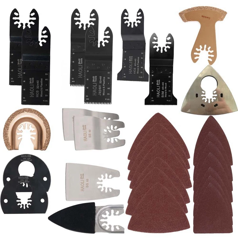 100 шт микс быстрое изменение Осциллирующий мульти инструмент пильный диск для Black