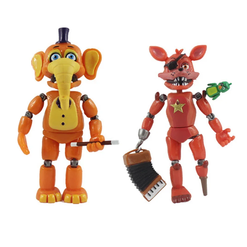 Игрушки FNAF набор Nendoroid 13 см ПВХ блокирующий светильник Five Nights At Freddy's Bear Аниме фигурки героев