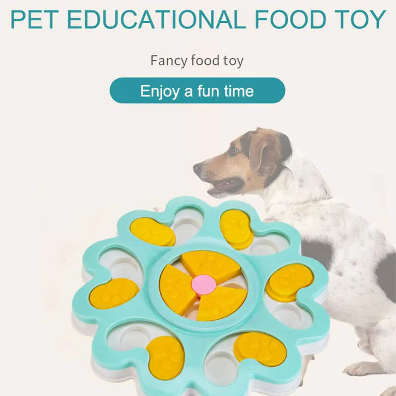 SMARTPET в форме цветка, игрушка-головоломка для собак, развивающие игрушки для собак, медленная кормушка для собак, интерактивные игры для увеличения интеллекта собаки