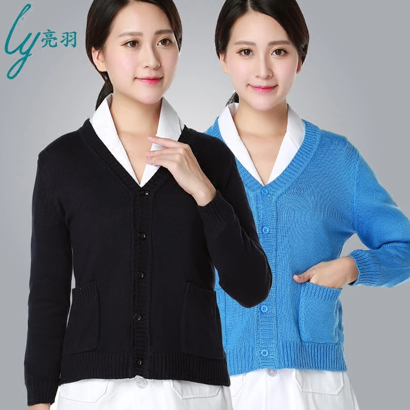 

Cardigan Sweater Coat Nurse Sweater Doctor Cardigan Sweater Thick Nurse Coat Doctor Navy Cardigan Sweater