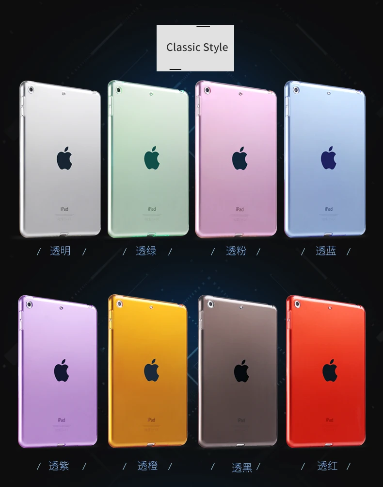 Для iPad Mini 5 Чехол прозрачный мягкий ТПУ гелевый силиконовый бампер чехол для задней панели защитный прозрачный чехол для Apple iPad Mini 5