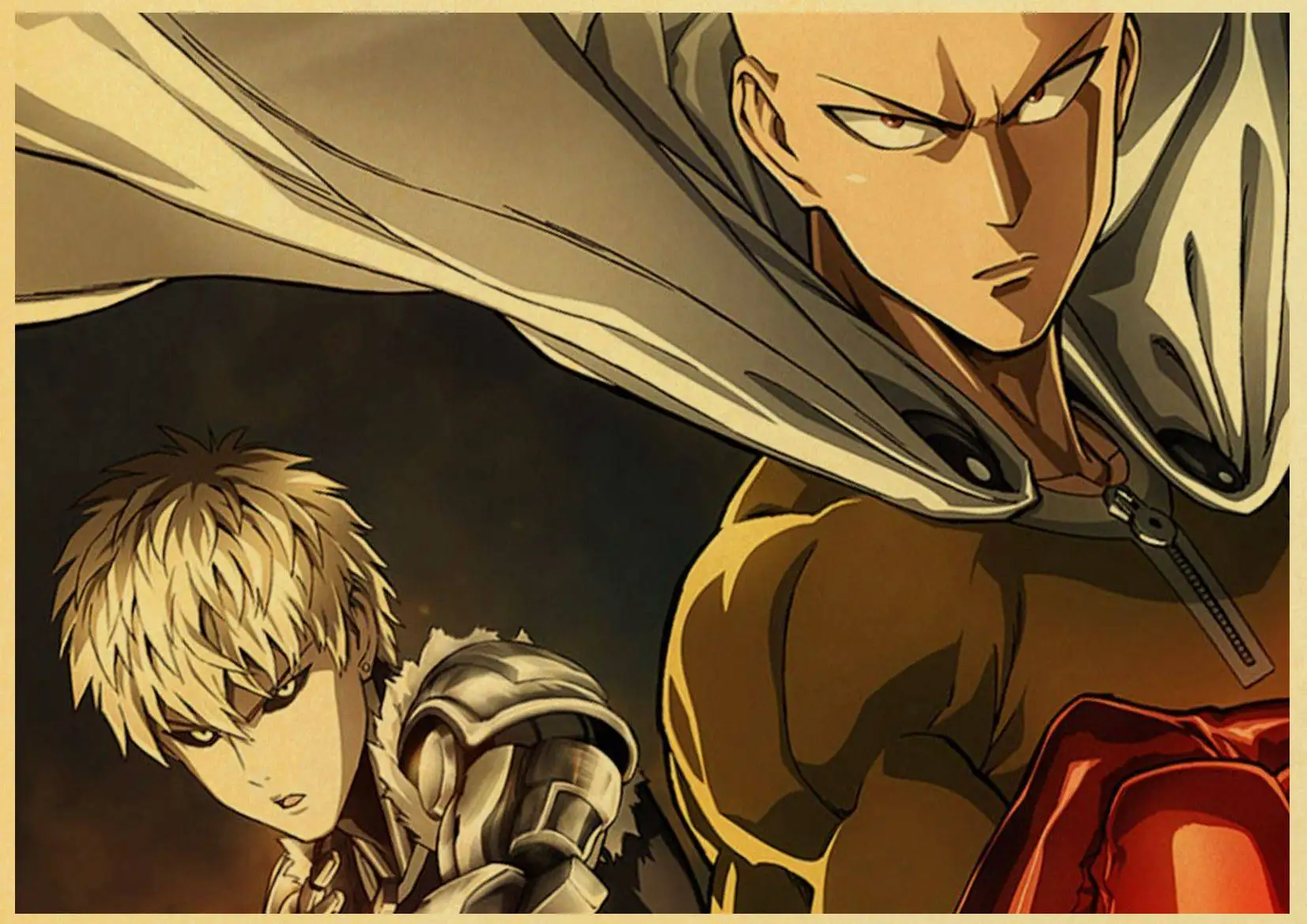 T018 Japanses аниме One Punch Man Saitama Genos винтажный бумажный плакат настенная живопись украшение дома 42X30 см 30X21 см - Цвет: T018