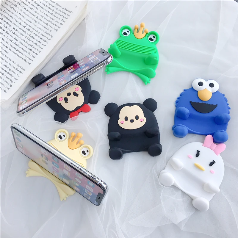 TJHSZKL universal cute silicone mobile phone holder cartoon accessories bracket desktop | Мобильные телефоны и аксессуары