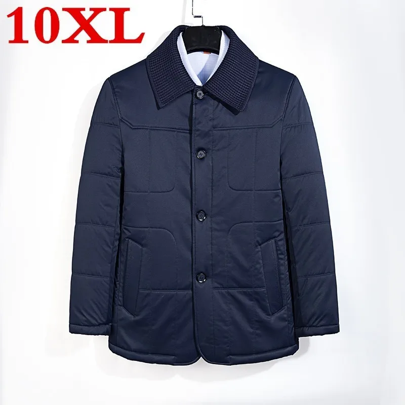Мужская зимняя куртка теплая повседневная хлопковая с отложным воротником