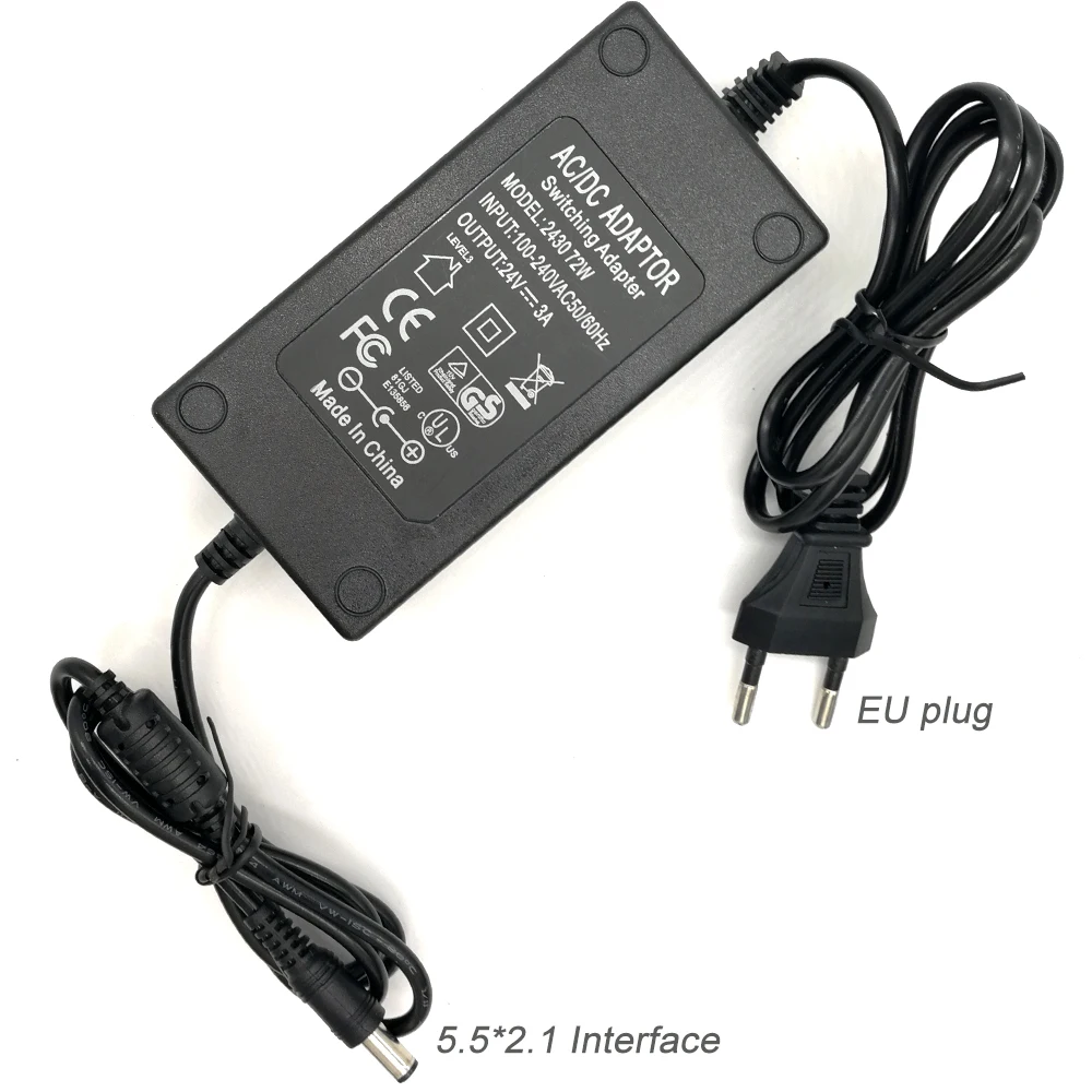 QUICKO 24V3A 5,5*2,1/2,5 мм 72W фары для Питание для O светодиодный Светодиодный T12 942/941/943 Мини паяльная станция STC цифрового управления электросварочными агрегатами