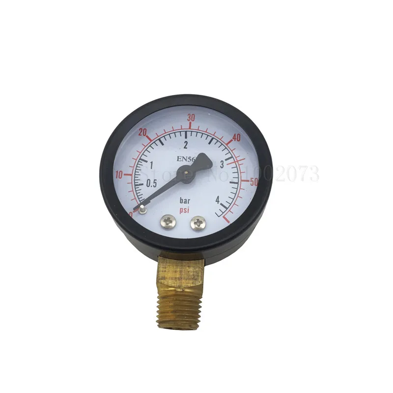 

Low Pressure Regulator Gauge, 0 ~ 4 Bar, 0 ~ 60 PSI, Right Hand Thread For Homebrew Co2 Regulator Replacement Parts