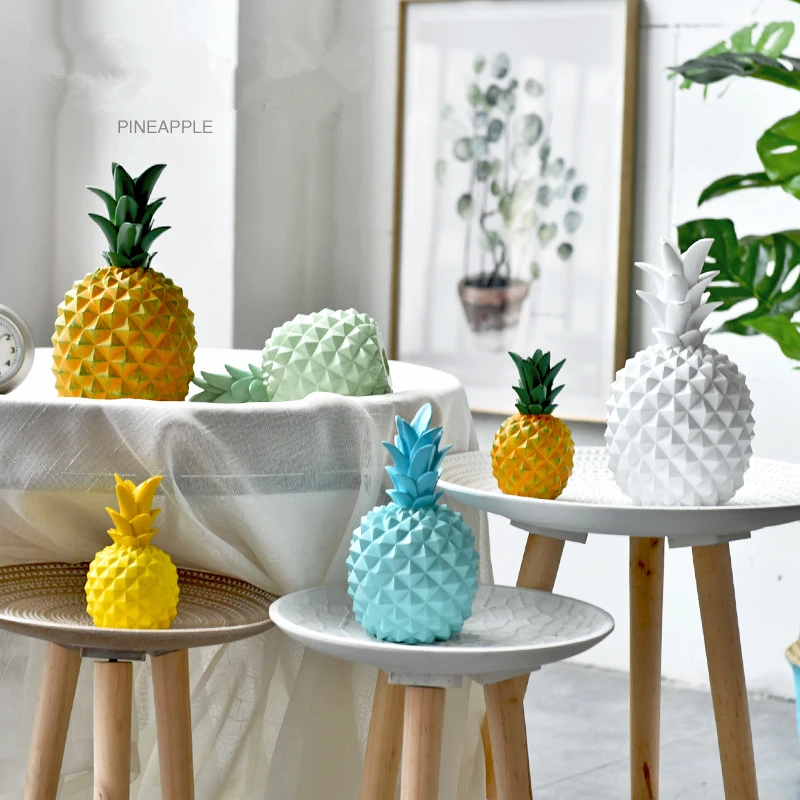 VILEAD 8 цветов полимерная копилка с ананасами фигурки модель ананаса миниатюрные