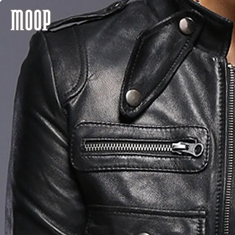 Черные Куртки из натуральной кожи женские мотоциклетные куртки овечьей jaqueta couro