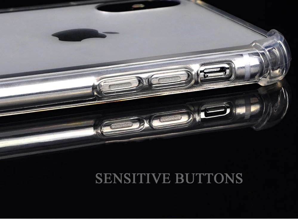 ITEUU сверхпрочный противоударный чехол для iPhone X XS MAX XR PC TPU воздушная подушка Супер Противоударный Прозрачный жесткий чехол