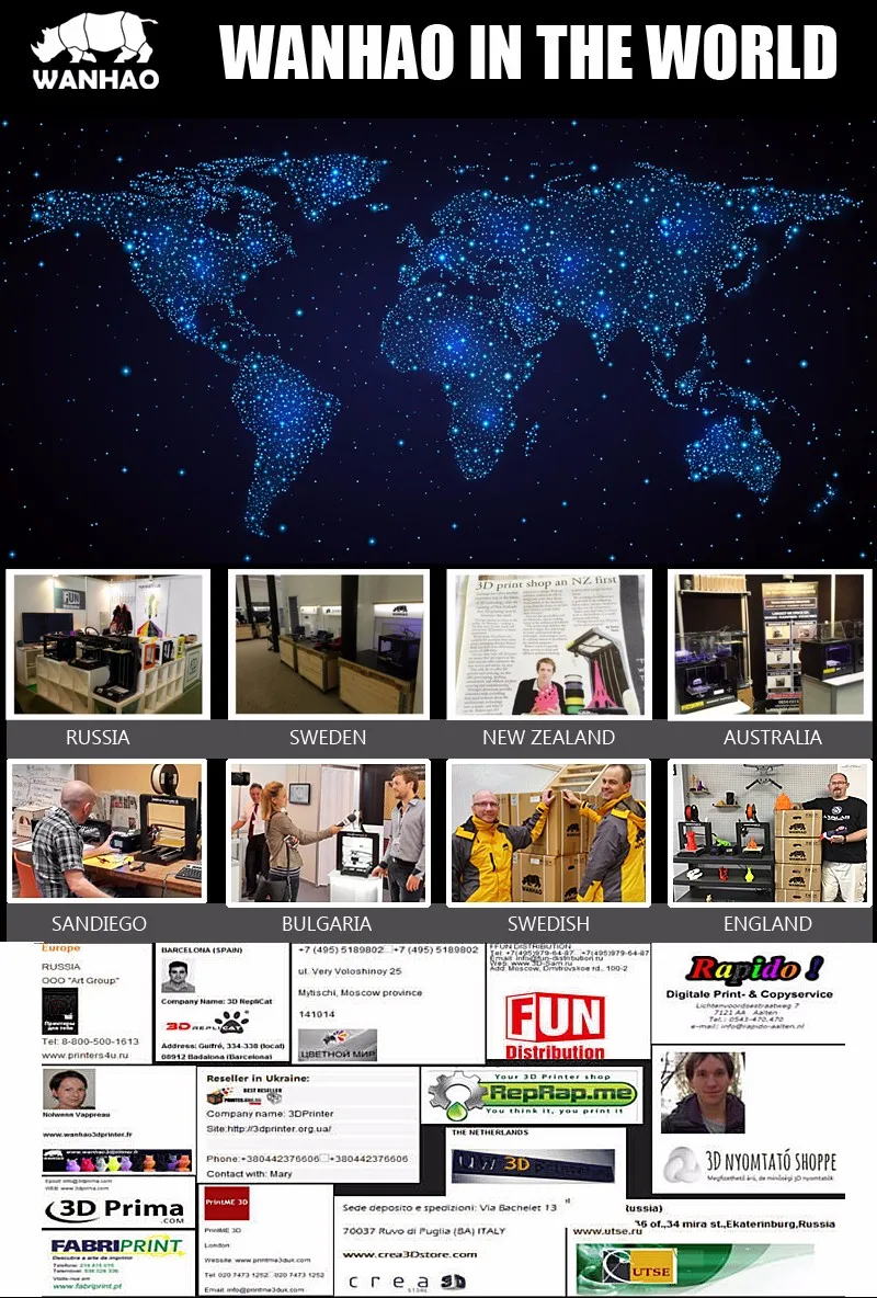 3d printer wanhao factory D4S with Laser,Auto Leveling Reprap Prusa i3 MK7 dual extruder 3d color printer machine