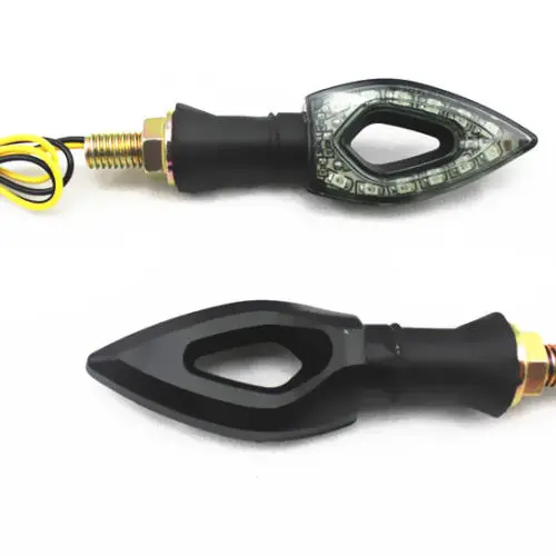 12 Светодиодный светильник светодиодный индикатор поворота мотоцикла Янтарная