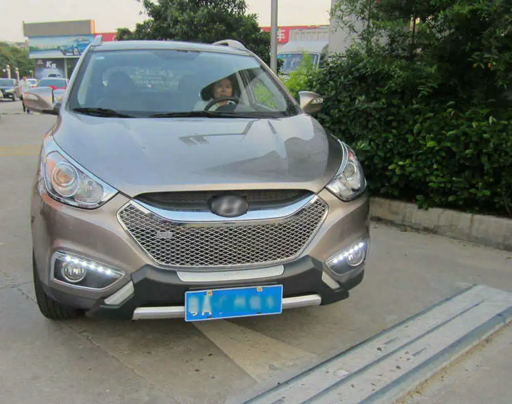Светодиодный светильник s для hyundai IX35 ix 35 2010 2011 2012 2013 автомобильный-Стайлинг светодиодный DRL Дневной ходовой светильник водонепроницаемый жгут проводов
