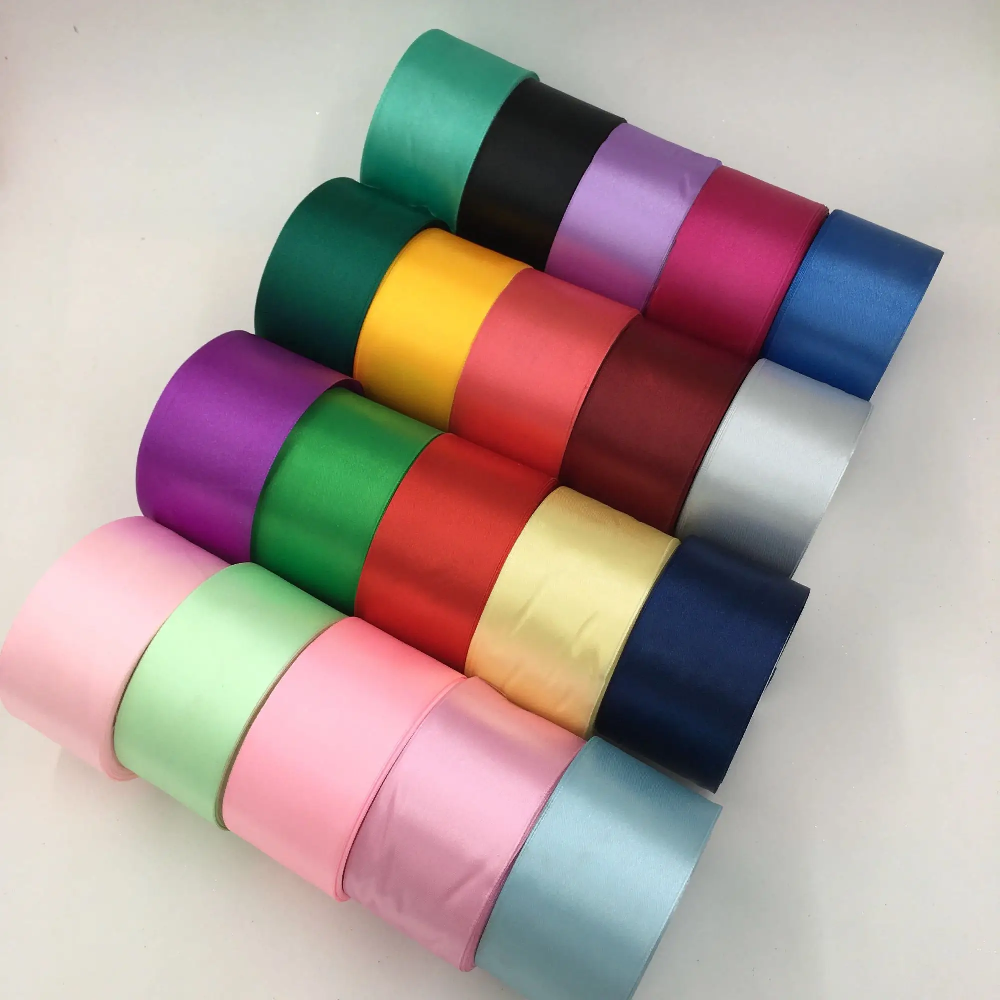 Шелковая атласная лента 25 ярдов 2 дюйма 5 см|25 yard|faced satin ribbonsatin ribbon |