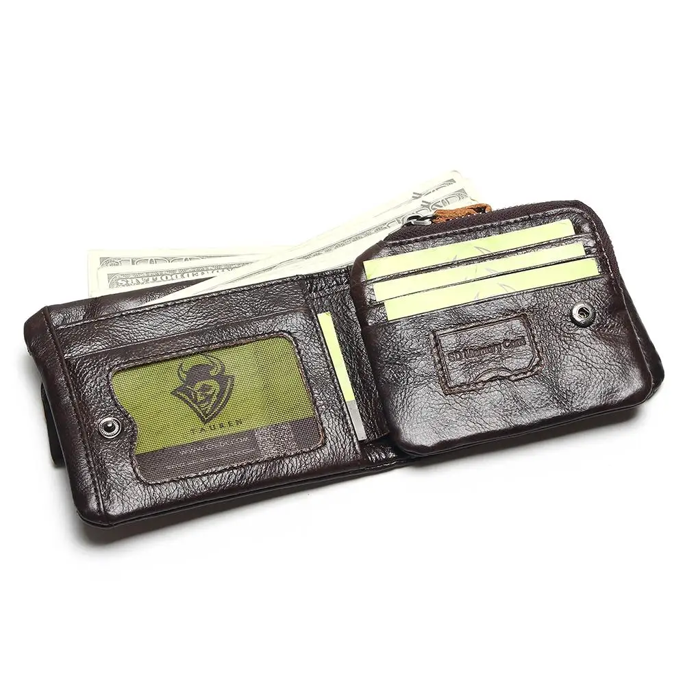 Новинка 2021 Модный Маленький Ретро винтажный кошелек из натуральной воловьей