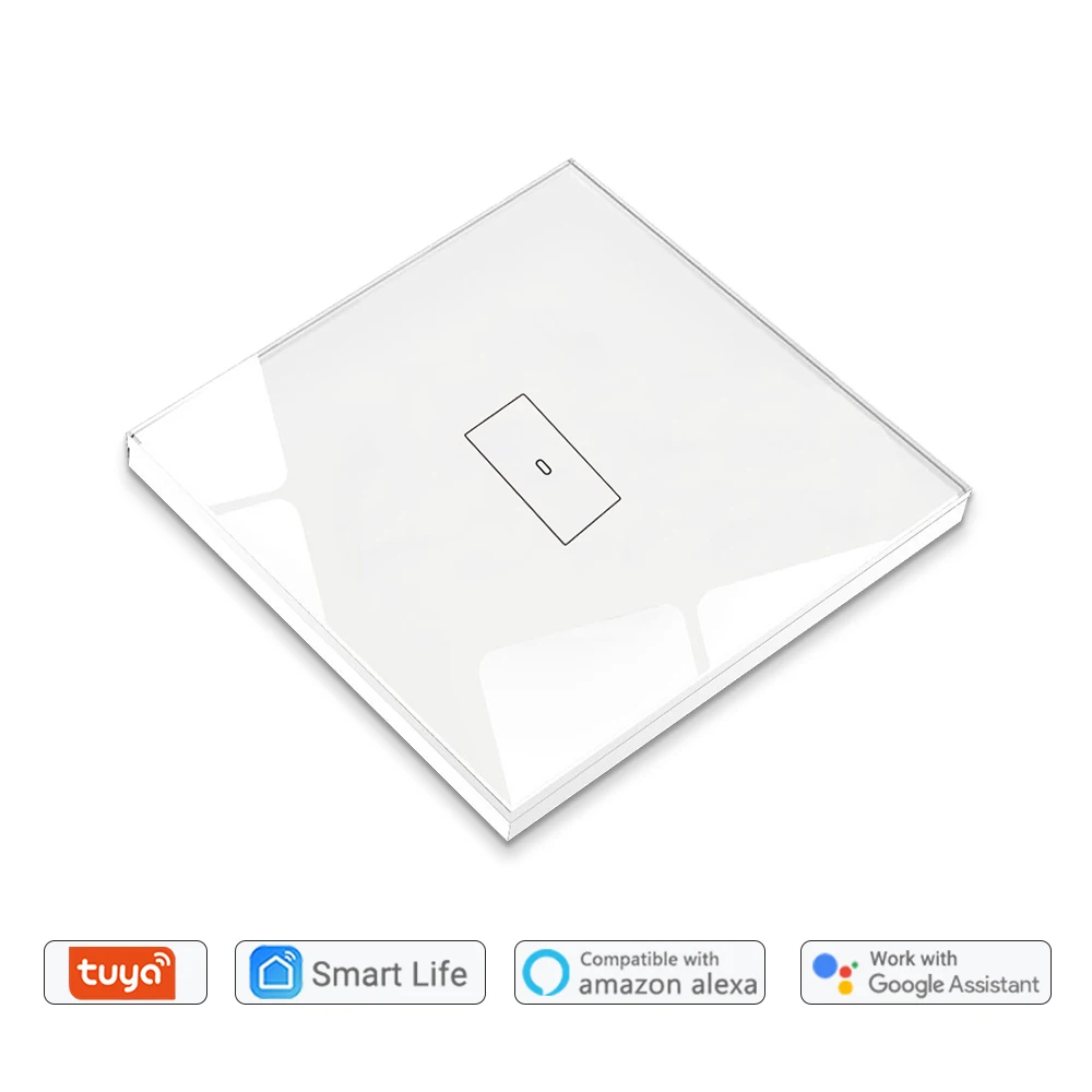 Сенсорный выключатель Tuya Smart Life Wi Fi стеклянная панель голосовое управление Google Home