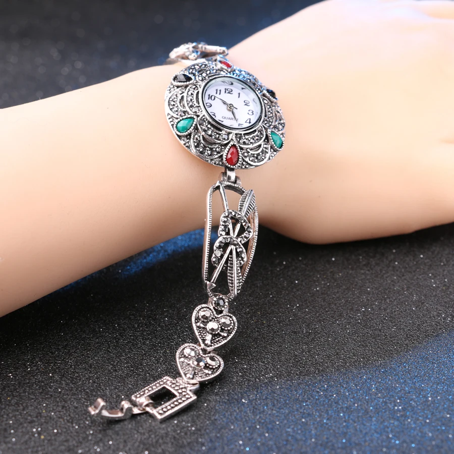 Роскошные серые браслеты с кристаллами посеребренные красочные полимерные