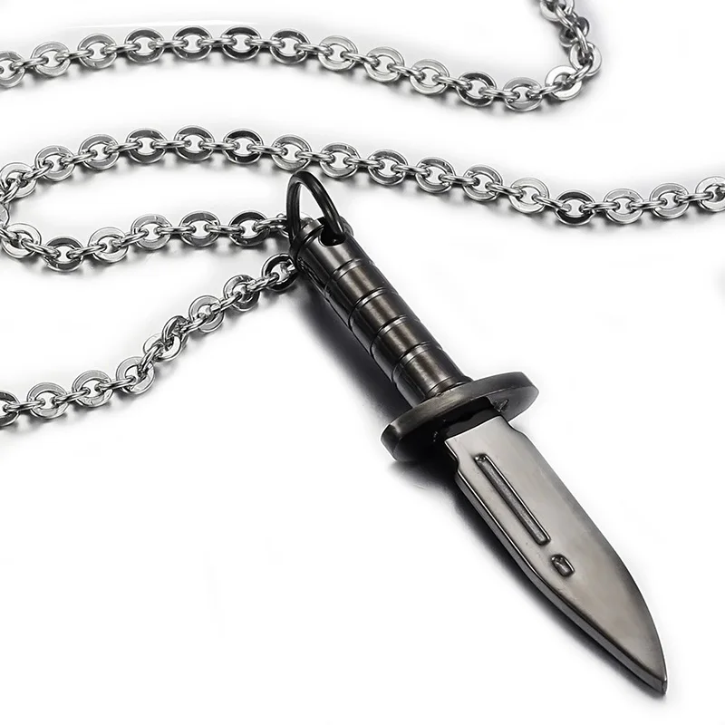 Ожерелье IREACESS из нержавеющей стали с ножом винтажное панк | Украшения и