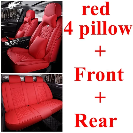 Чехол на Автокресло для hyundai Elantra Sonata Genesis Accent Avante IONIQ I40 I30 ix35 Azero Grand-SantaFe Solaris, creta tucson - Название цвета: red luxury
