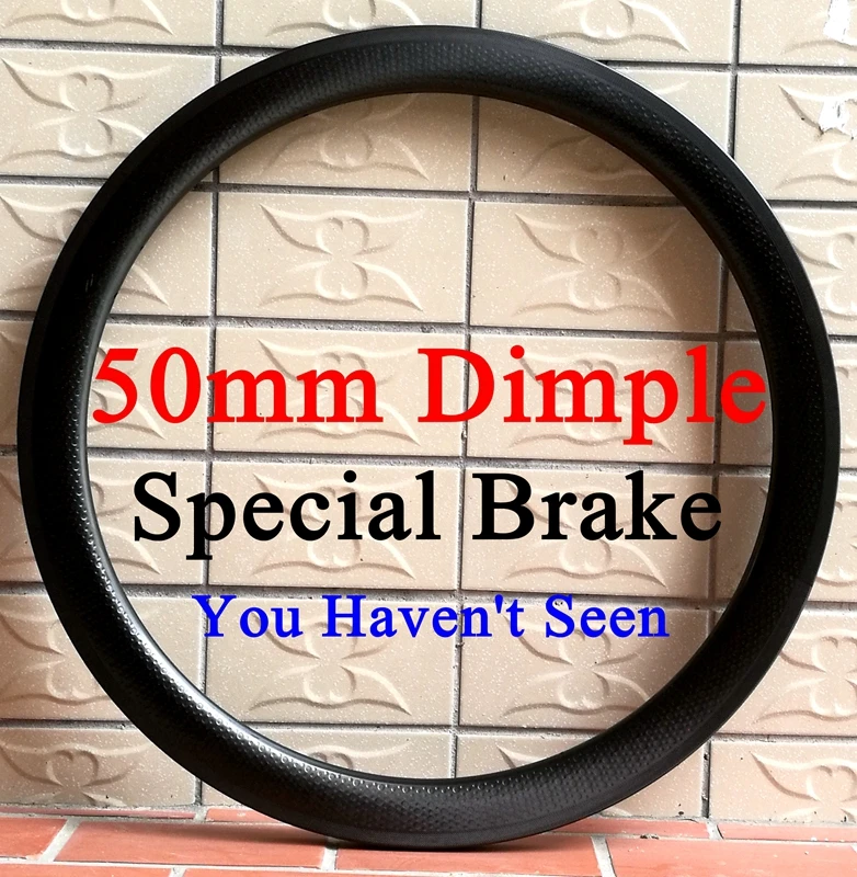 Полноуглеродные дорожные велосипедные диски с углублением 50 мм углеродное