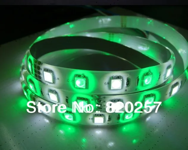 DHL EMS Бесплатная доставка Партия из 20 м/лот 5 м Катушка 12V RGBW 4 канала 60leds/m 300SMD 5050 rgb
