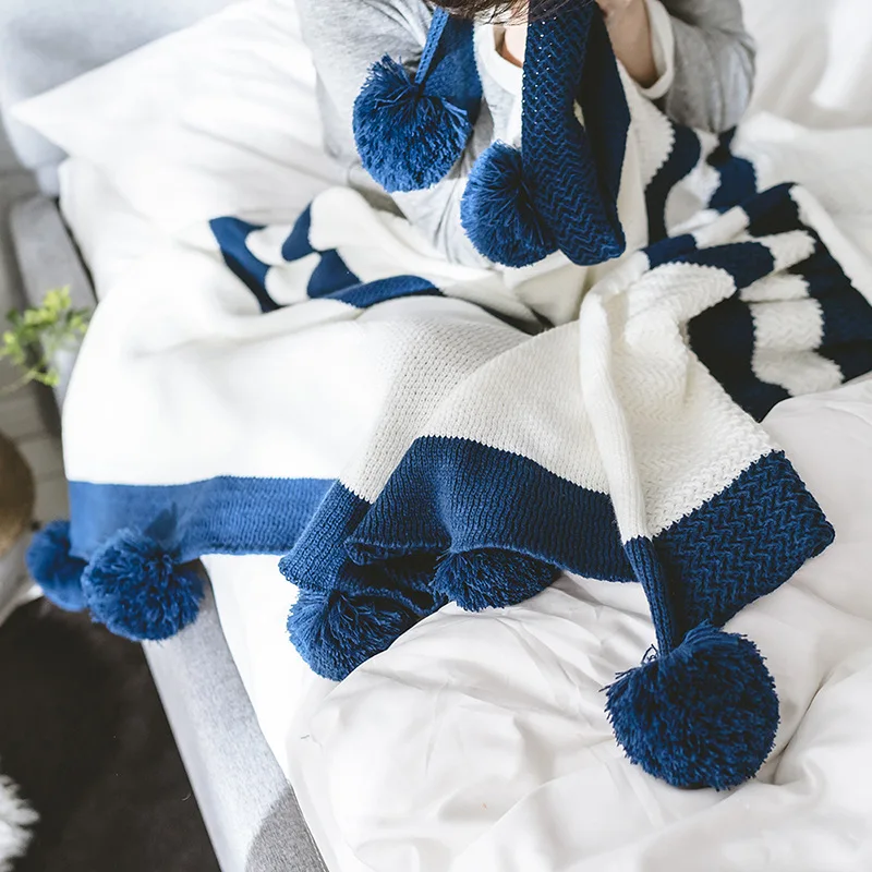 

Warm Knitted Blanket Plaid sofa air Throw Travel Manta Soft Blankets For Beds Bedspreads Throws Manta Coberto manta para sofa