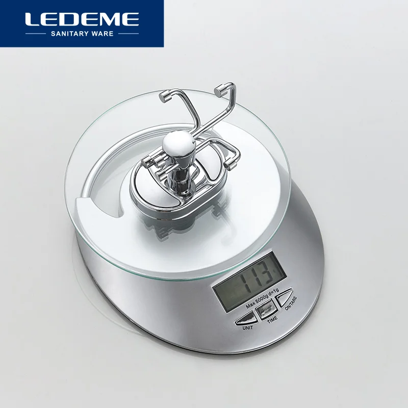 Крючок для халата LEDEME крючок одежды с хромированной отделкой элегантная