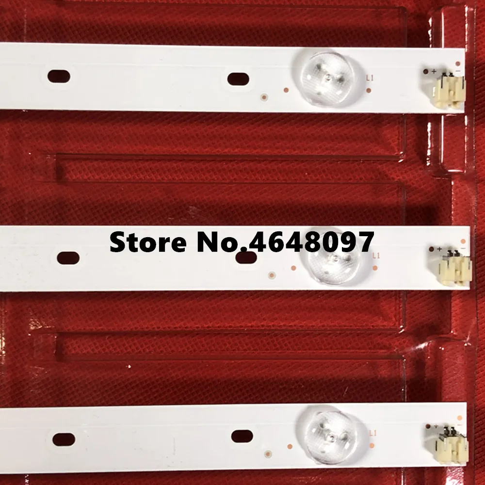 (Новый комплект) 3 шт. 6 светодиодов 627 мм Светодиодная лента для подсветки Toshiba 32