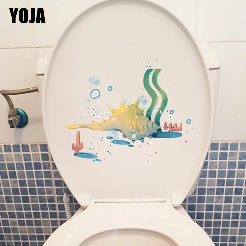 YOJA 20 5*22 6 см винт морской Коралл мультфильм туалет наклейки на сиденья детская
