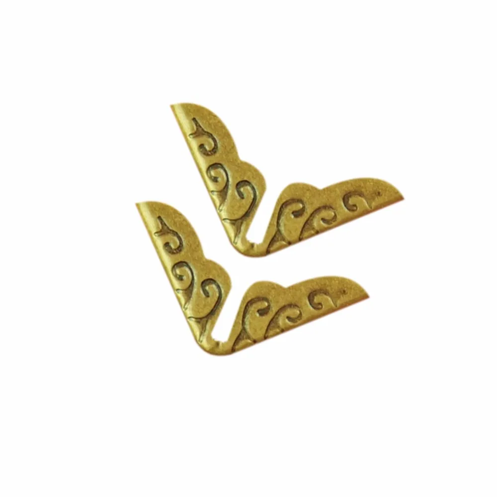 Золото 100 шт железная металлическая для книги угловой Скрапбукинг DIY Фотоальбомы