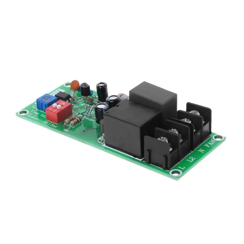 AC 100V-220V 10A Adjustable Timer Control Relay Delay Turn Off Module Switch Board For Fan | Обустройство дома