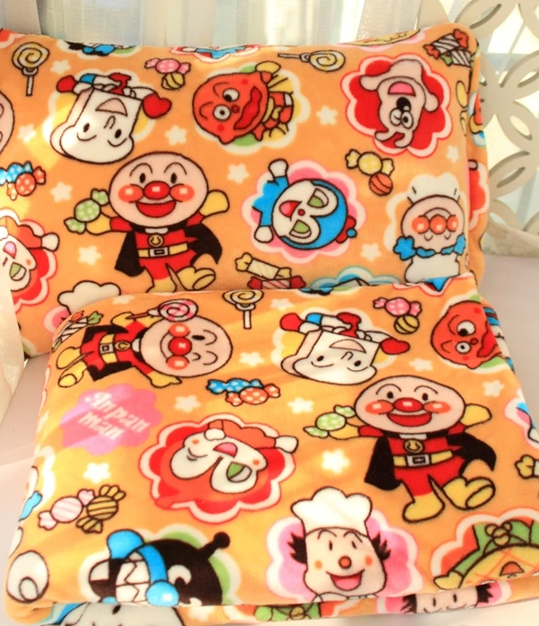 1 шт. очень мягкая мультяшная Подушка Anpanman Baikinman чехол плюшевое фланелевое одеяло