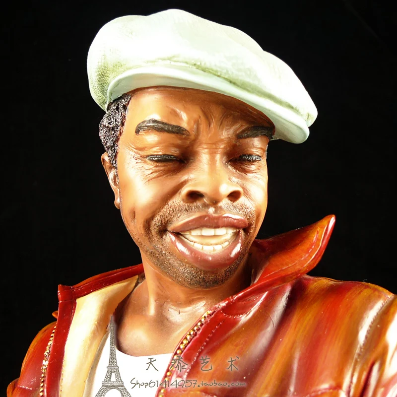 Американскими знаменитыми Джазовки гитариста фигурка из смолы на музыкальную