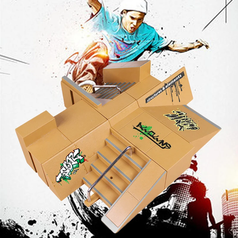 Детский скейтборд Миниатюрная игрушка конструктор парк для скейтборда