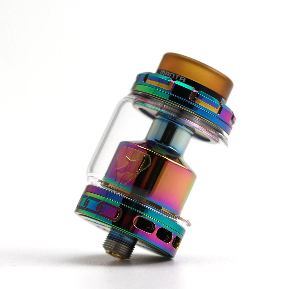 Authentic Advken Manta RTA Tank Atomizer 24mm 5ml/3.5ml Capacity Big Refill Hole 810 drip tip 510 thread electronic cigarette|rta tank atomizer|tank