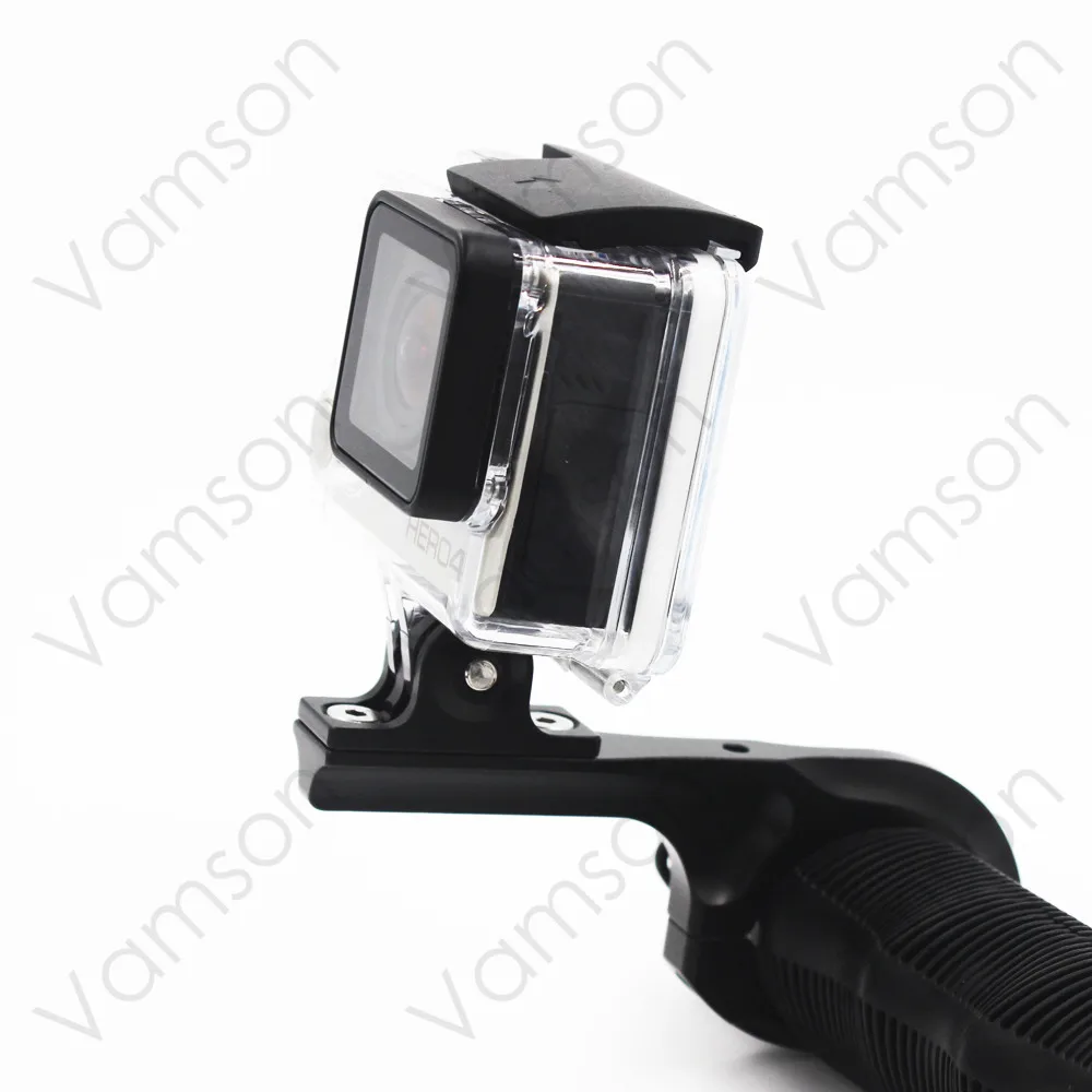 Vamson для Go pro 4 3 2 аксессуары черный мотоцикл велосипед алюминиевый руль крепление
