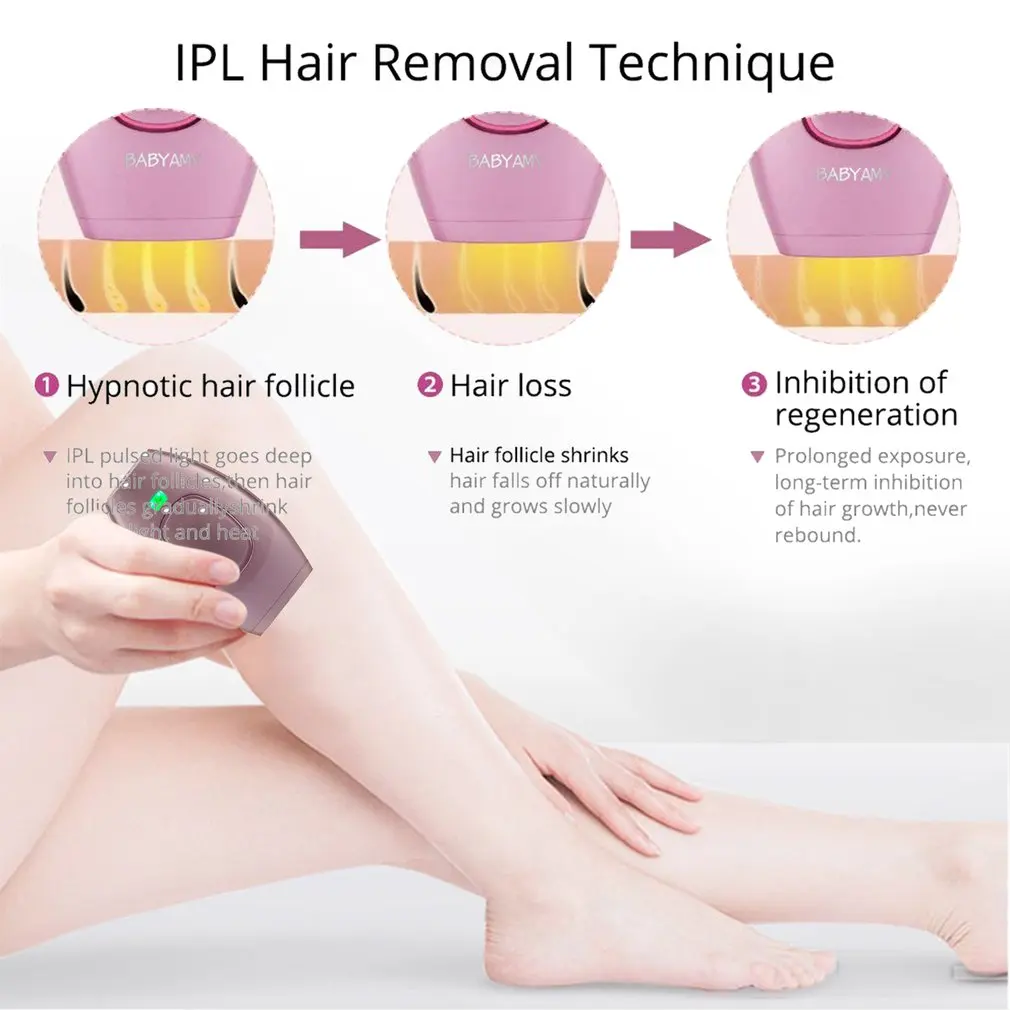 Бытовой лазерный эпилятор IPL 300000 вспышек удаление волос Женская бритва