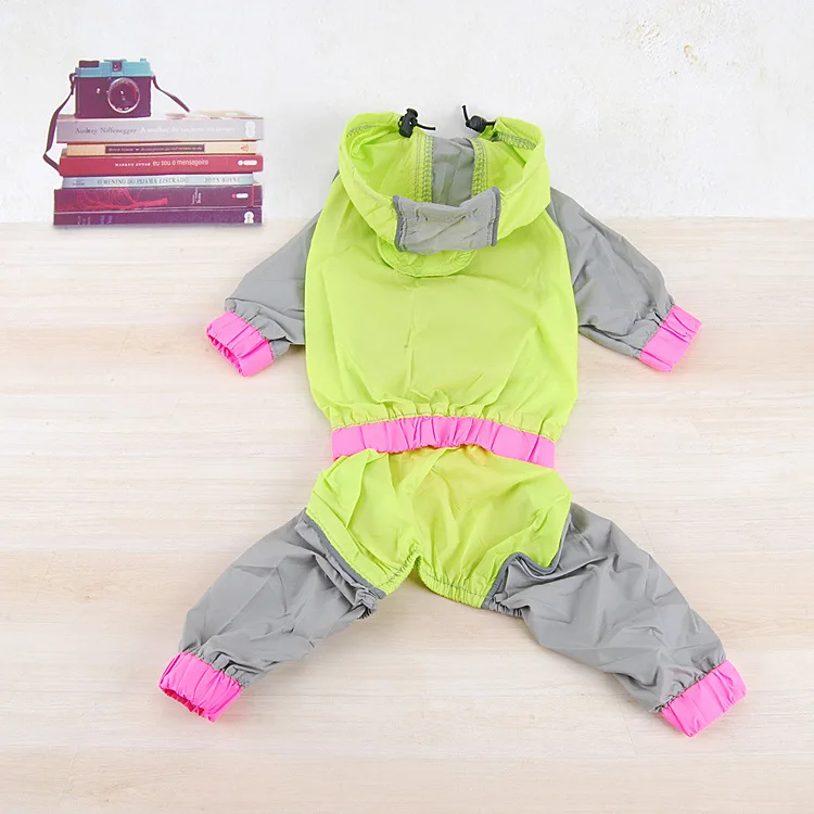 Green Водонепроницаемый непромокаемый плащ для собак, дождевик для маленьких, средних и больших собак, плащ-Лабрадор, золотистый ретривер, дождевик для собак - Цвет: Green
