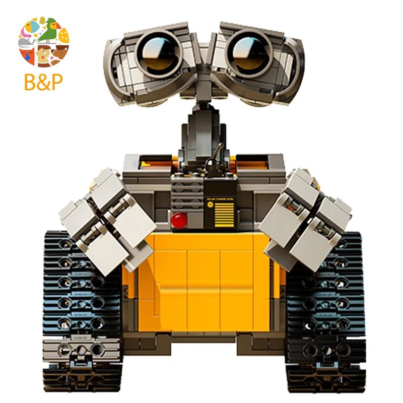 Новинка 16003 года серия Idea Robot WALL E Набор строительных комплектов Обучающие блоки