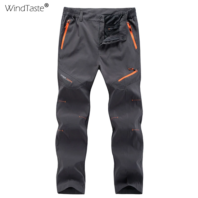 WindTaste 5XL летние мужские быстросохнущие крутые длинные походные брюки для