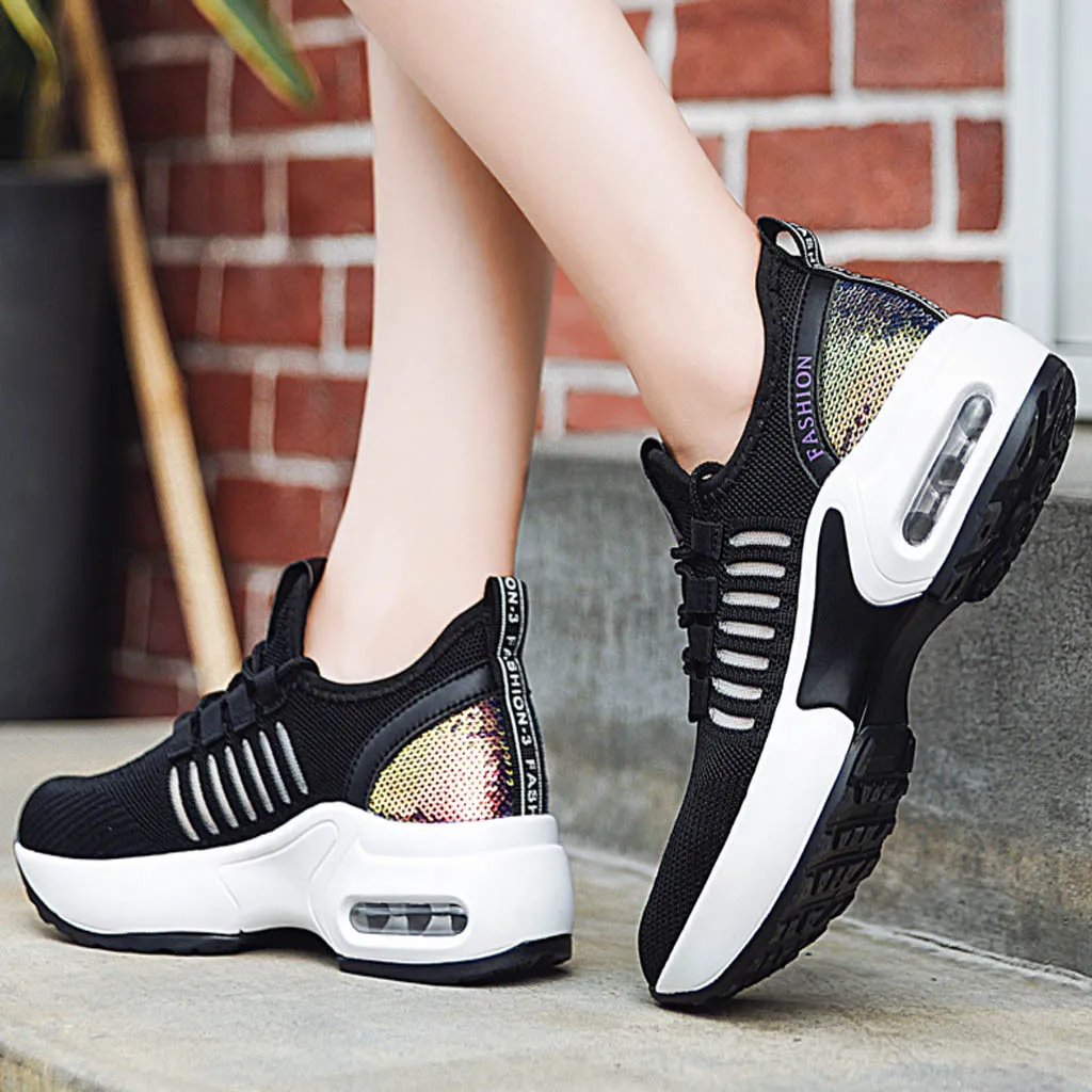 Повседневная женская обувь с воздушной подушкой высоким рукавом дышащая мягкая