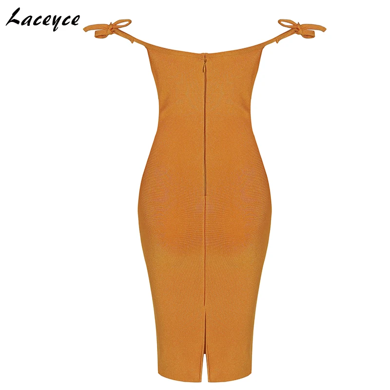 2018 New Women Summer Bandage Dresses Sexy Slash Neck Bow V-Neck Knee Length Bodycon Vestido Celebrity Evening Party Dress | Женская