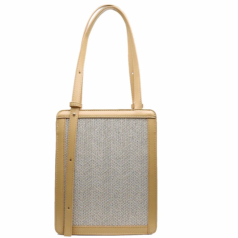 Женские Соломенные Сумки из искусственной кожи для пляжа-шопперы женщин 2019