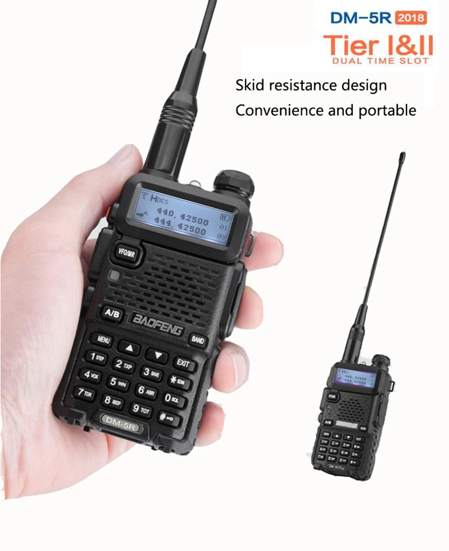 baofeng Dmr TDMA dual Time slot Dm-5R радио ht цифровой аналоговый двухдиапазонный рация для радиостанции Vhf Uhf Dmr ретранслятор