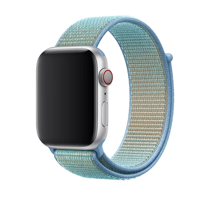 Chrysanthemum Blue Спортивная петля KeBitt для apple watch 38 мм 42 мм нейлоновый мягкий дышащий для iWatch 5 сменный спортивный ремешок series4 3 2 1 44 мм - Цвет ремешка: Chrysanthemum Blue