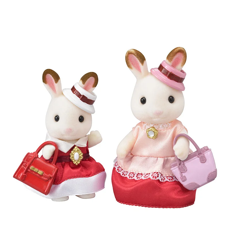 Sylvanian Family пушистый кукольный домик с животными аксессуары мебель модная одежда