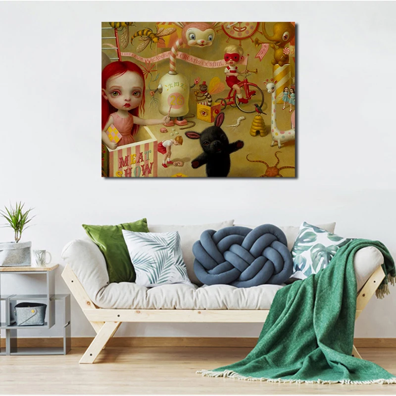 Марк Райден Волшебный цирк HD Холст Плакаты печать настенная живопись