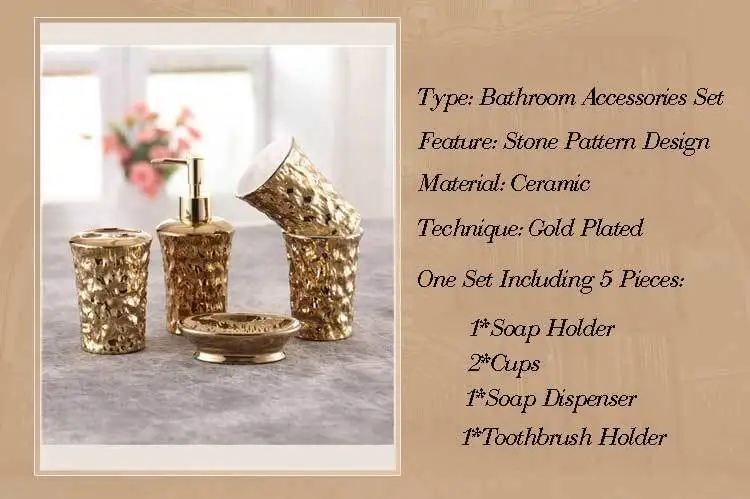 Роскошный набор Gouden Badkamer Keramische Tandenborstel подставка Tandpasta диспенсер Органайзер Decoratieve Wc аксессуары