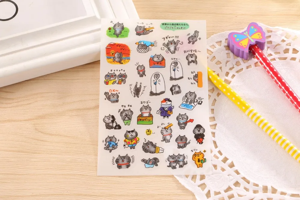 Бесплатная доставка! 1 партия = 20 комплектов (120 шт.)! Милый Кот DIY ПВХ телефон