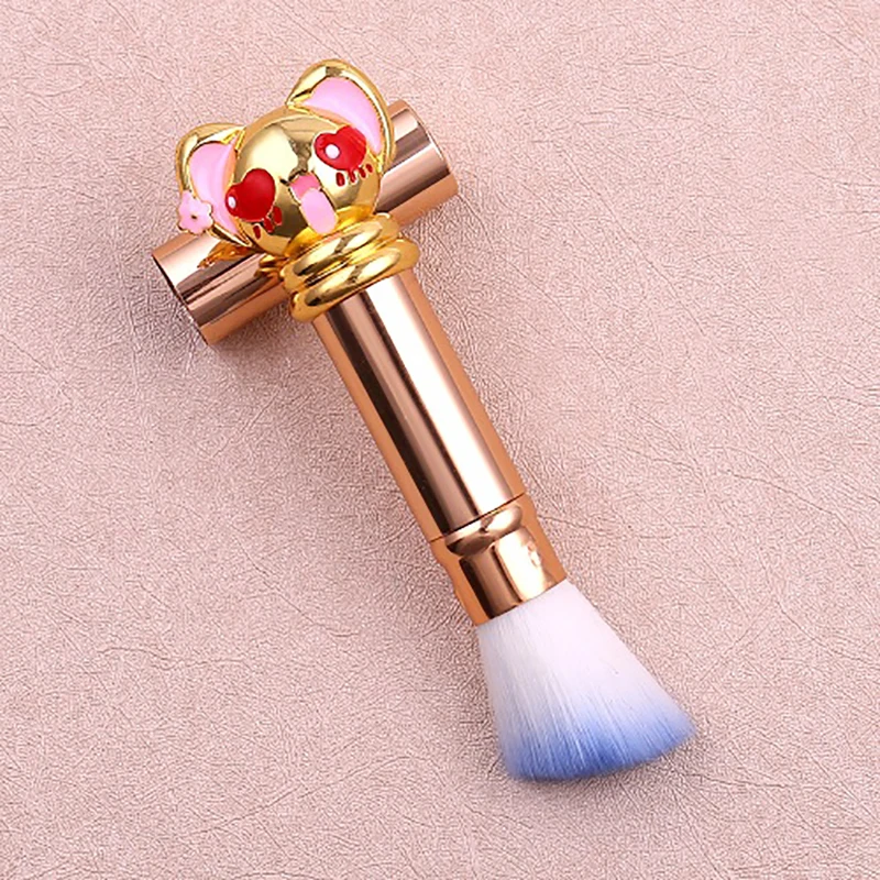 Милый Cardcaptor Sakura кисти для макияжа выдвижной портативный косметический порошок основа для макияжа Румяна Кисти инструменты для макияжа