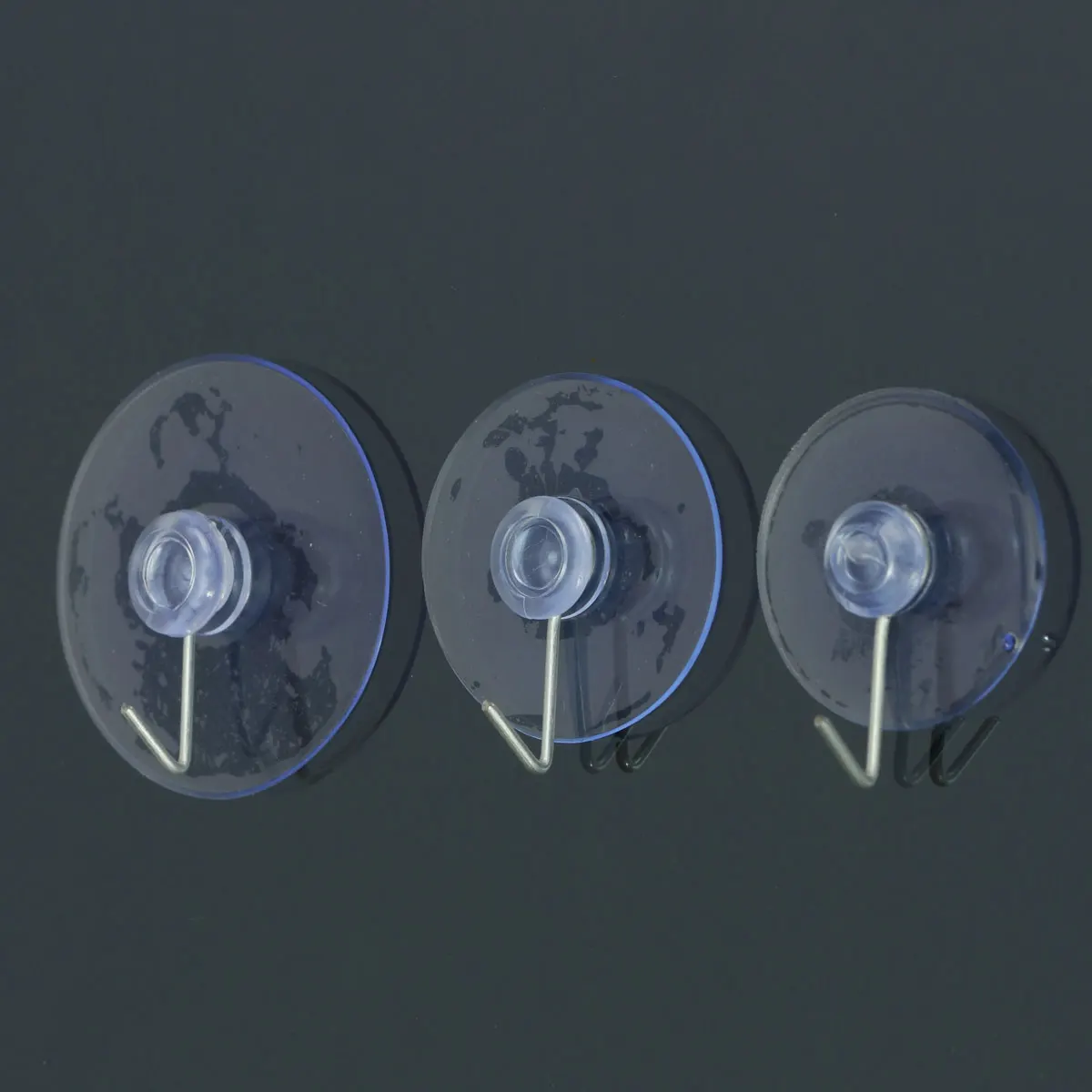 10Pcs Transparent Stainless Steel Metal Vacuum Sucker Hooks Hanger Strong Suction Cup Bathroom Kitchen Window Wall Accessorie